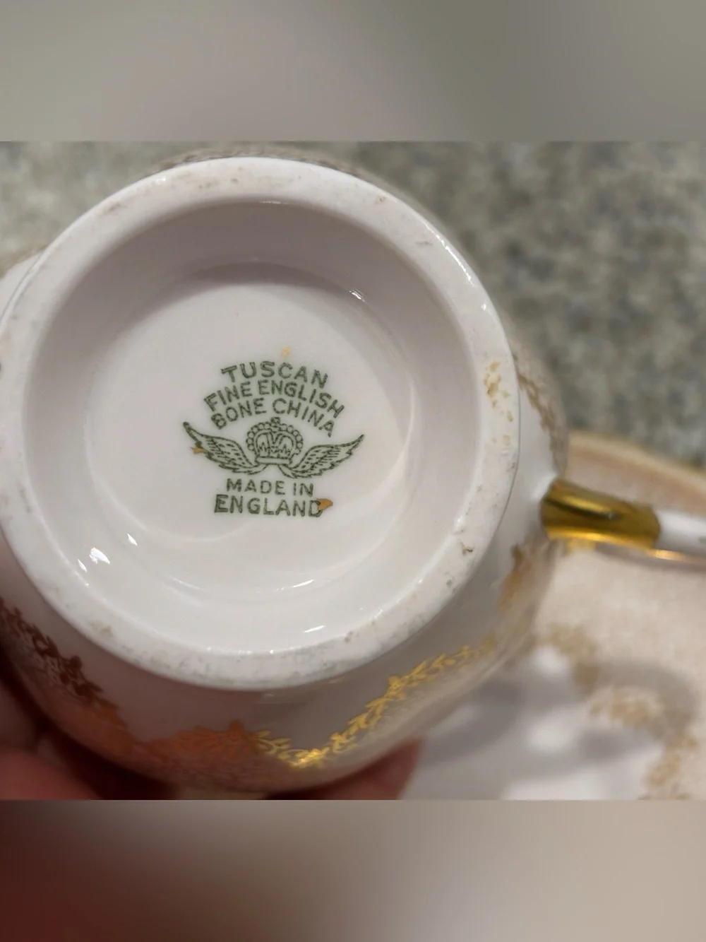 Vintage Tuscan Fine English Bone China Made in England Teacup & Saucer Set